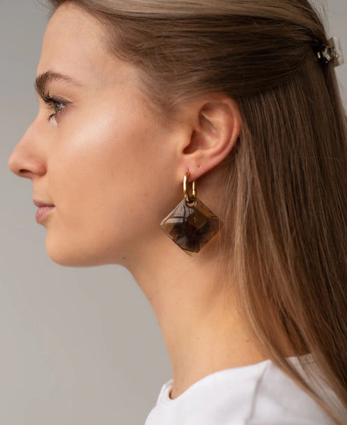 Camellia earrings