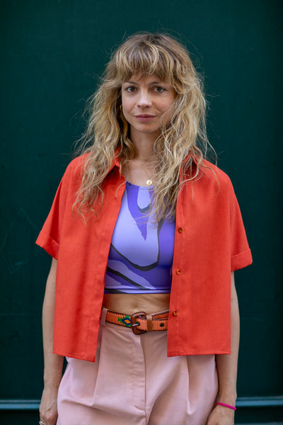 Mom Crop Blouse
