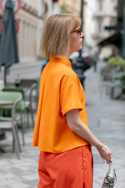 Mom Crop Blouse