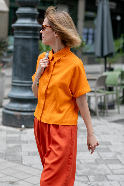 Mom Crop Blouse