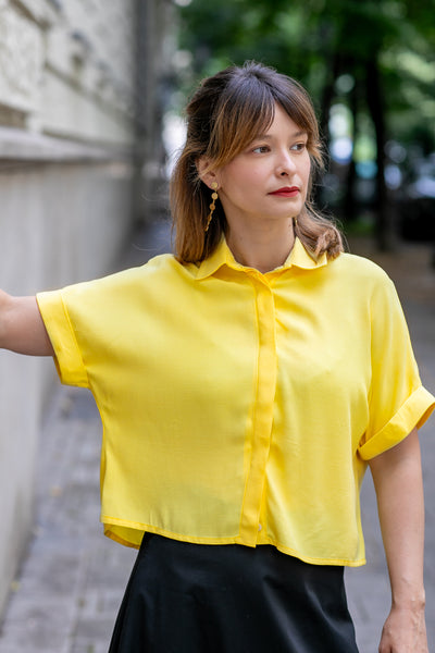 Mom Crop Blouse