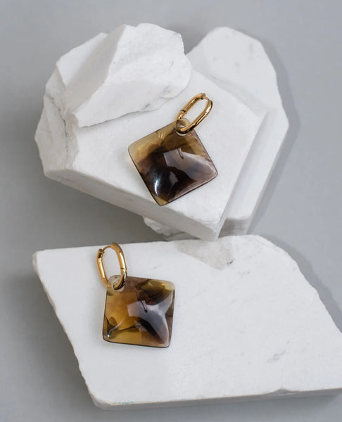 Camellia earrings