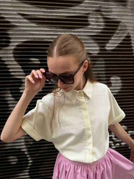 Mom Crop Blouse