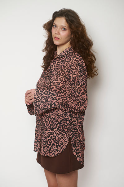 LEOPARD OVERSIZED SHIRT