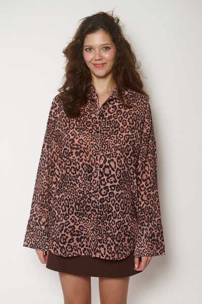 LEOPARD OVERSIZED SHIRT