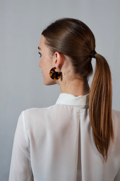 Peony earrings