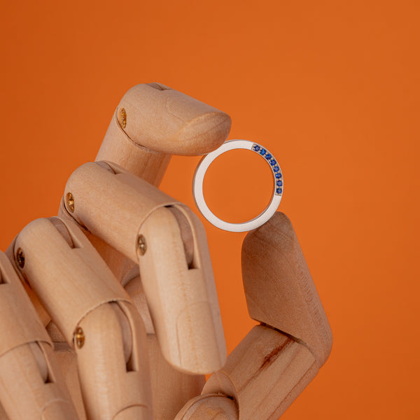 Enigma gyűrű - kék zafír