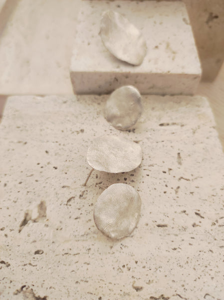 Tárcsa ovális fülbevaló