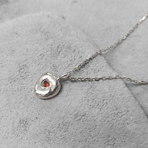 Mold Art Drops ezüst nyaklánc zafírral