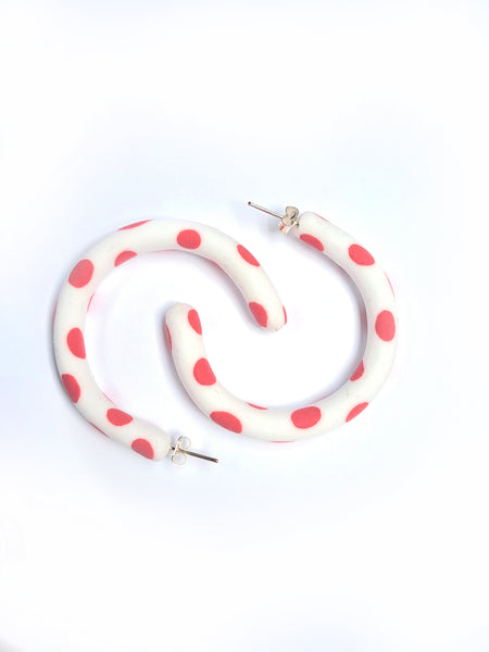 Patterned hoop earrings