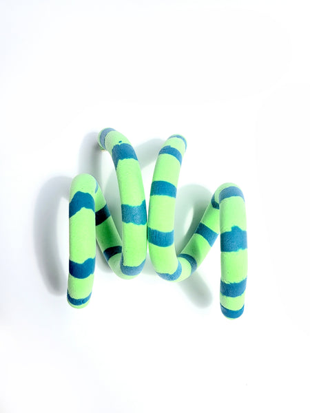 Patterned spiral earrings