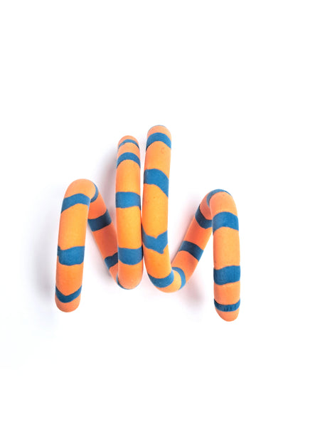 Patterned spiral earrings