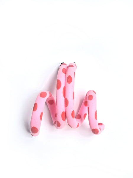 Patterned spiral earrings