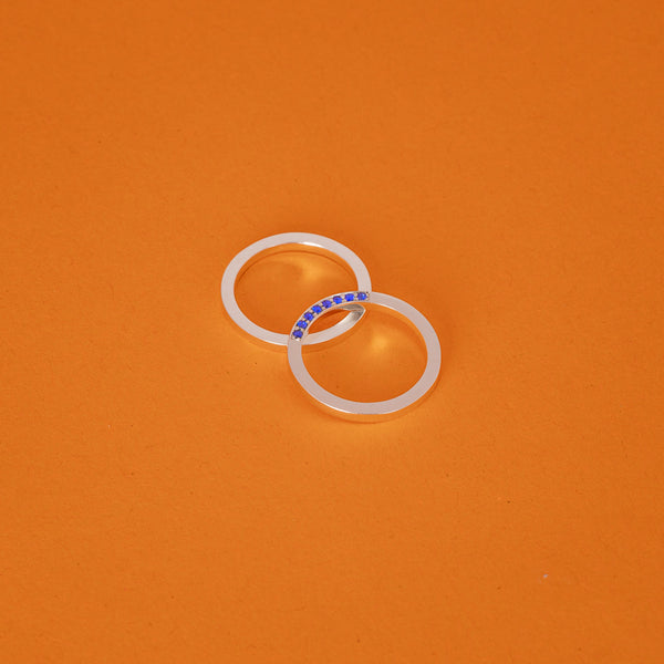 Enigma gyűrű - kék zafír
