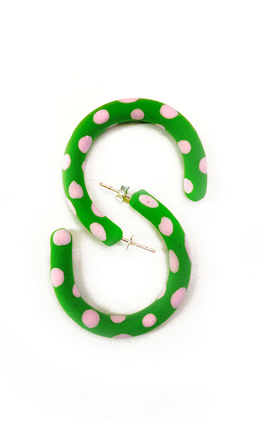 Patterned hoop earrings