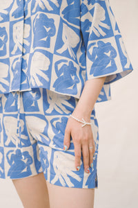 Flowy shorts - corn flower