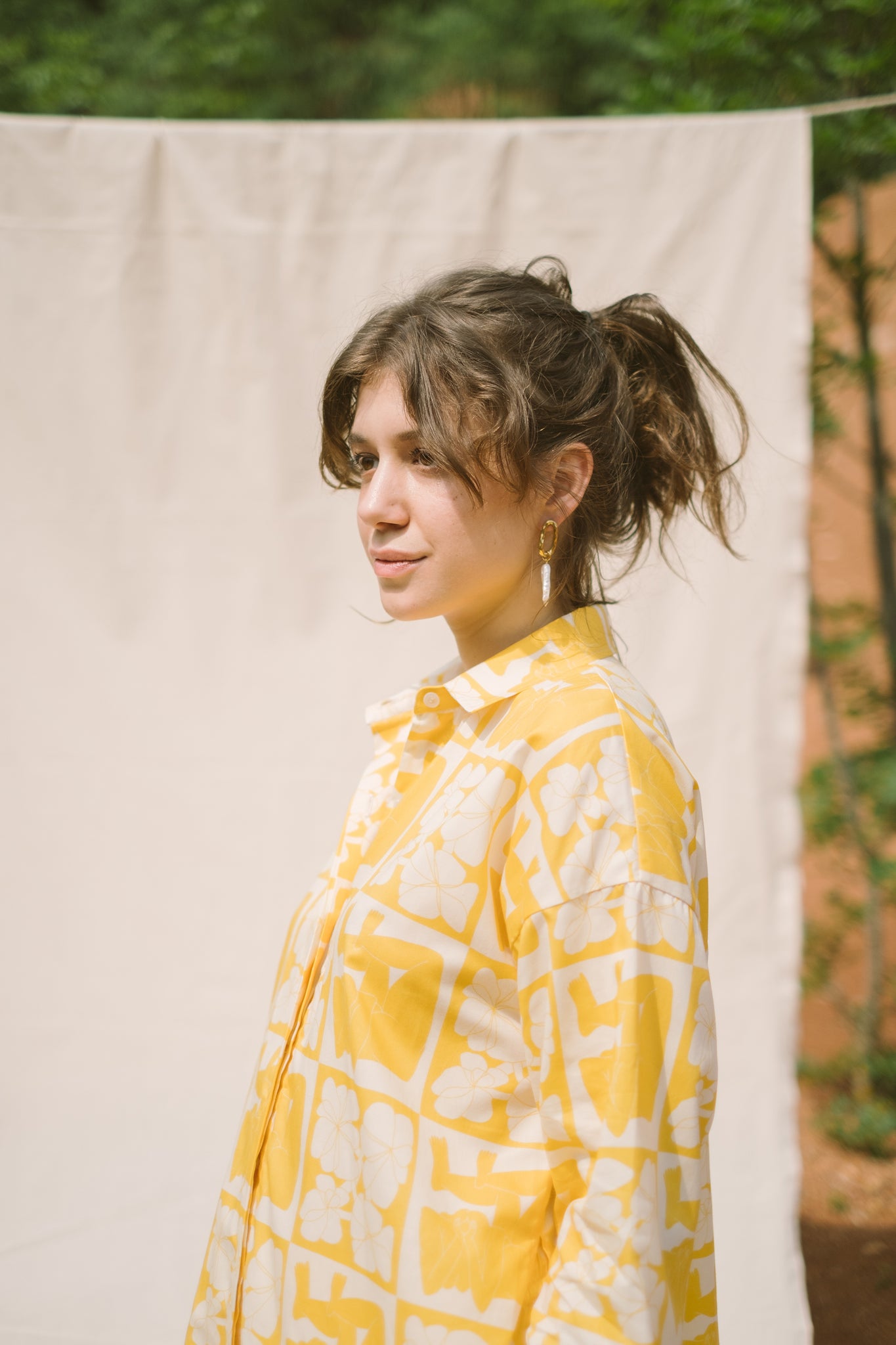 Long Shirt - sunflower