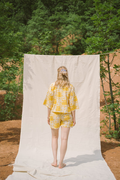 Flowy shorts - sunflower