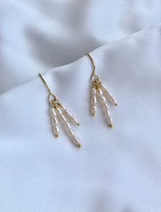 Gina earrings with mini pearls