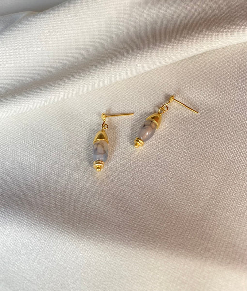 Bella earrings, kővel
