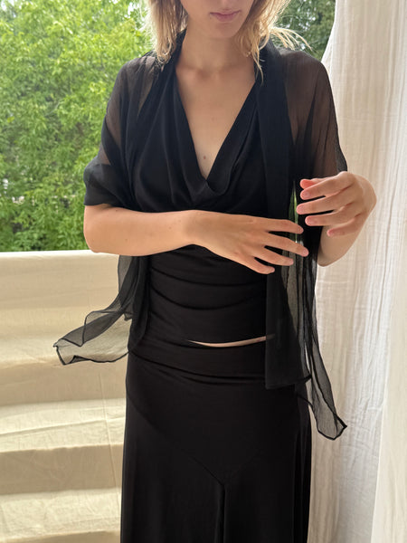 Cowl Neck Jersey Top