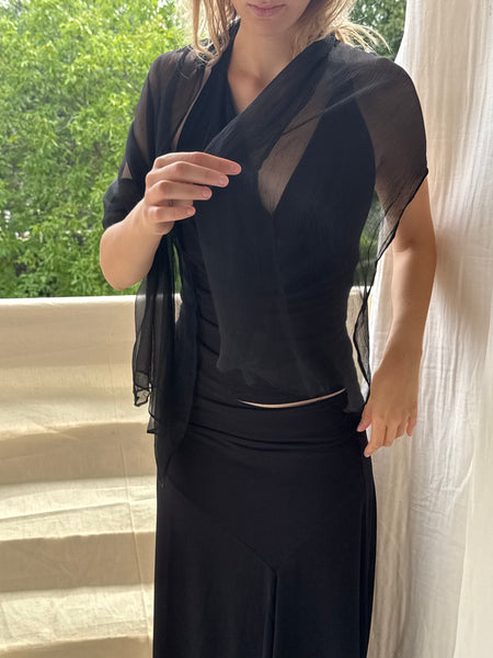 Cowl Neck Jersey Top