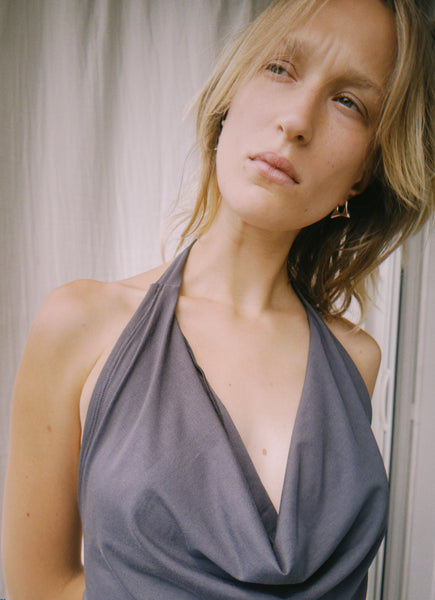 Cowl Neck Mini Dress