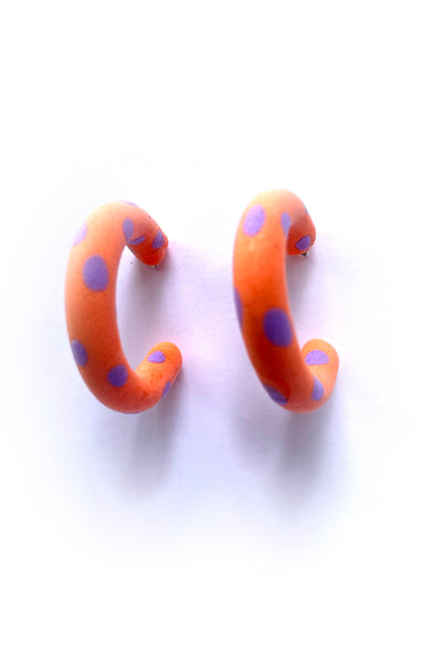 Patterned hoop earrings
