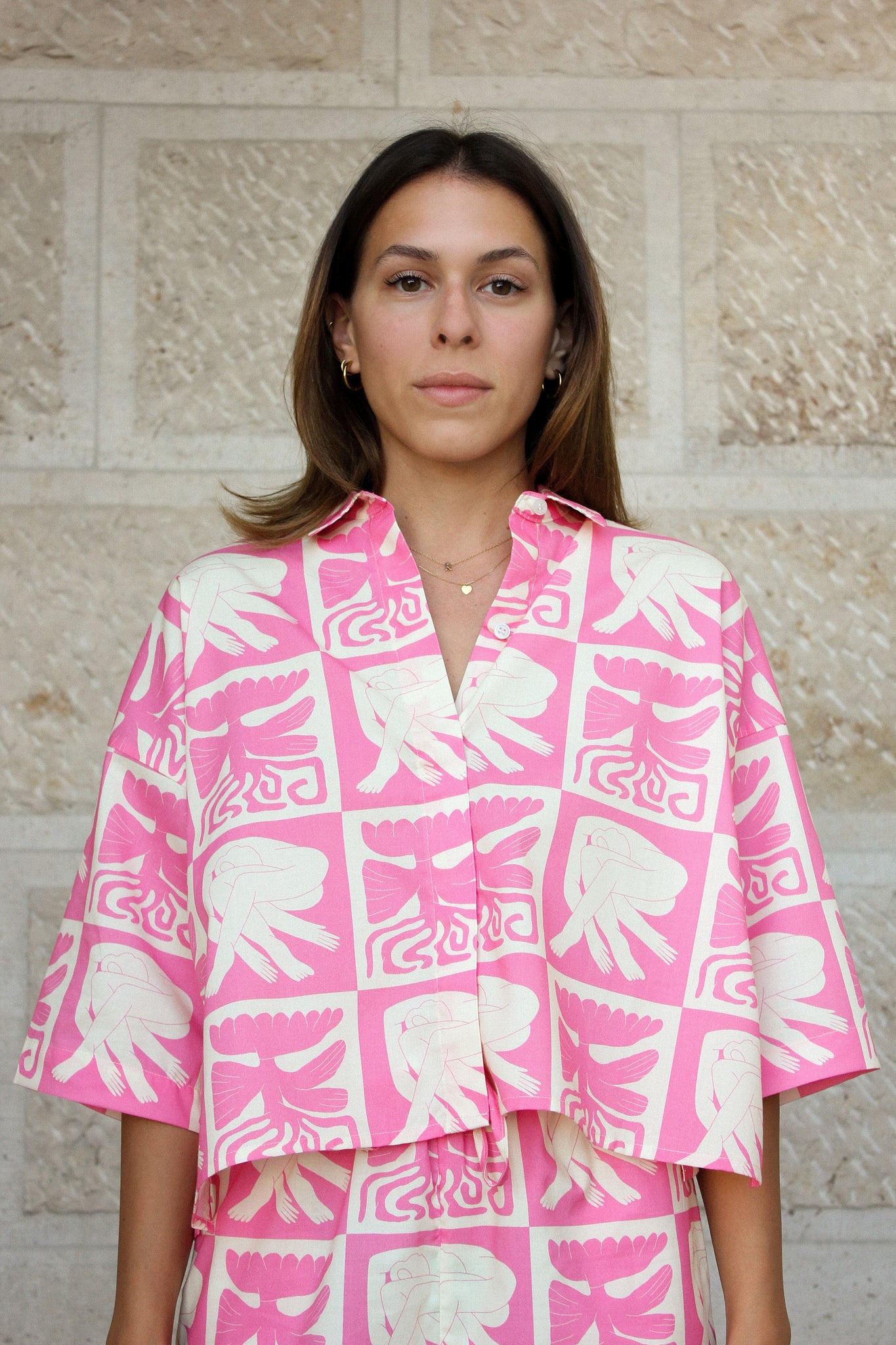 Crop Shirt - lotus