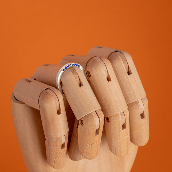 Enigma gyűrű - kék zafír