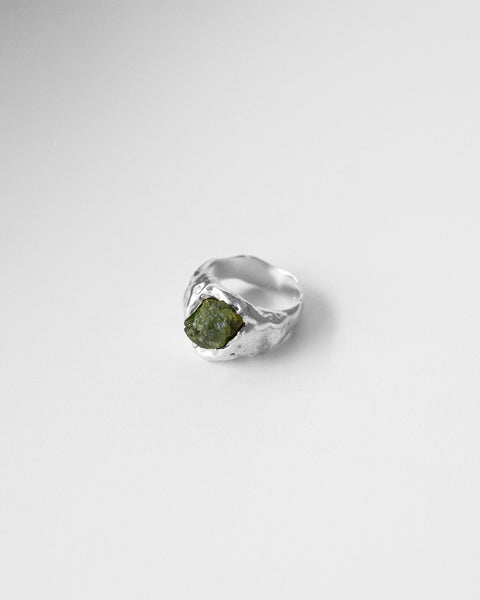 Green tourmaline pecsétgyűrű