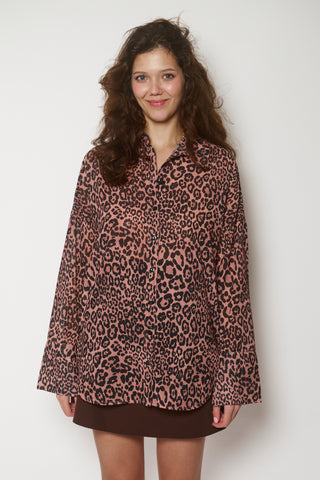 LEOPARD OVERSIZED SHIRT