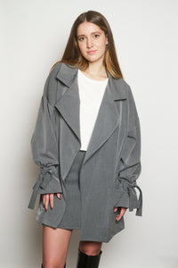 THE MARIA OVERSIZED BLAZER - GREY