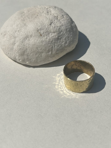 Wide Textured Ring