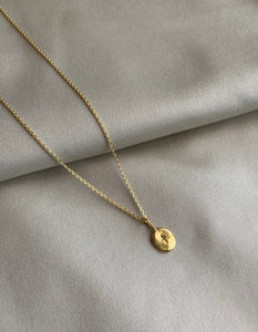 Engraved cross necklace