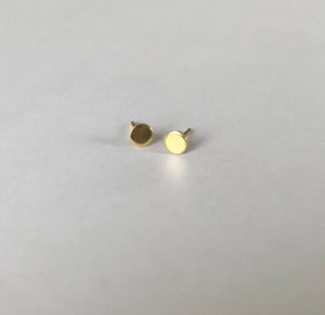 Mini harvest moon stud earrings