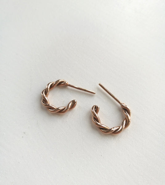 Mini twisted hoops