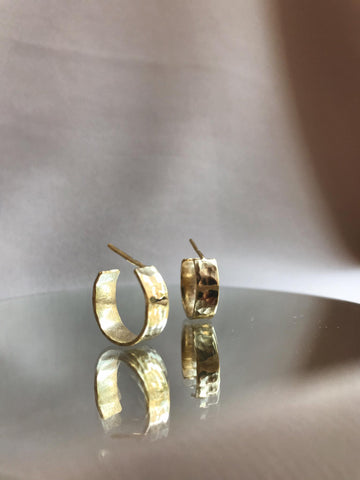 Thin Textured Hoops